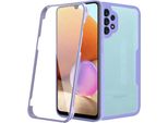 Custodia Samsung Galaxy A32 4G, Protezione Completa A 360° Con Protezione Del Display Integrata Per Samsung A32 4G Viola
