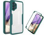Custodia Samsung Galaxy A32 5G, Protezione Completa A 360° Con Protezione Del Display Integrata Per Samsung A32 5G Verde