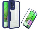 Samsung Galaxy A52 5G/4G Custodia, Protezione Completa A 360° Con Protezione Del Display Integrata Per Samsung A52 5G/4G Blu