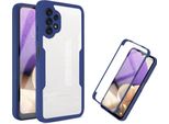 Custodia Samsung Galaxy A32 5G, Protezione Completa A 360° Con Protezione Del Display Integrata Per Samsung A32 5G Blu
