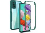 Samsung Galaxy A51 4G Custodia Protettiva, Protezione Dello Schermo Incorporata Custodia Per Cellulare Con Protezione Completa A 360 Gradi Per Samsung A51 4G Verde