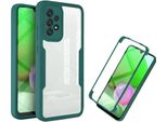 Samsung Galaxy A52 5G/4G Custodia Protettiva, Protezione Dello Schermo Incorporata Custodia Per Cellulare Con Protezione Completa A 360 Gradi Per Samsung A52 5G/4G Verde