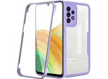 Samsung Galaxy A53 5G Custodia, Protezione Completa A 360° Con Protezione Del Display Incorporata Per Samsung A53 5G Viola