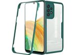 Samsung Galaxy A73 5G Custodia Protettiva, Protezione Dello Schermo Incorporata Custodia Per Cellulare Con Protezione Completa A 360 Gradi Per Samsung A73 5G Verde