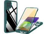 Samsung Galaxy A22 4G Custodia Protettiva, Protezione Dello Schermo Incorporata Custodia Per Cellulare Con Protezione Completa A 360 Gradi Per Samsung A22 4G Verde