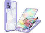 Samsung Galaxy A71 4G Custodia, Protezione Completa A 360° Con Protezione Del Display Integrata Per Samsung A71 4G Viola