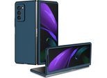 Samsung Z Fold2 5G Custodia, Custodia Rigida In Pc Antigraffio Per Samsung Galaxy Z Fold 2 5G Blu Scuro