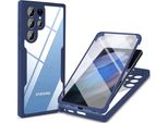 Custodia Samsung Galaxy S22 Ultra 5G, Protezione Completa A 360° Con Protezione Del Display Integrata Per Samsung S22 Ultra 5G Blu