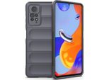 Custodia Redmi Note 11 Pro, Custodia Protettiva In Silicone Tpu Morbido Antiurto Per Xiaomi Redmi Note 11 Pro 5G/4G Grigio Scuro