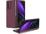 Custodia Samsung Z Fold2 5G, Custodia Rigida In Pc Antigraffio Per Samsung Galaxy Z Fold 2 5G Bordeaux
