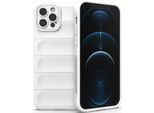 Custodia Iphone 12 Pro Max, Custodia Protettiva In Silicone Tpu Morbido Antiurto Per Iphone 12 Pro Max Bianco