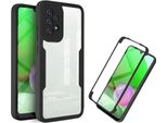 Samsung Galaxy A52 5G/4G Custodia, Protezione Completa A 360° Con Protezione Del Display Integrata Per Samsung A52 5G/4G Nero