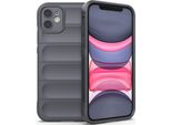 Custodia Iphone 11, Custodia Protettiva Antiurto In Silicone Tpu Morbido Per Iphone 11 Grigio Scuro