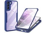 Samsung Galaxy S21 Fe 5G Custodia Protettiva, Protezione Dello Schermo Incorporata Custodia Per Cellulare Con Protezione Completa A 360 Gradi Per Samsung S21 Fe 5G Blu