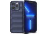 Custodia Iphone 13 Pro Max, Custodia Protettiva Anti-Scivolo In Silicone Tpu Morbido Per Iphone 13 Pro Max Blu Scuro