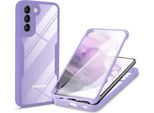 Samsung Galaxy S21 5G Custodia Protettiva, Protezione Dello Schermo Incorporata Custodia Per Cellulare Con Protezione Completa A 360 Gradi Per Samsung S21 5G Viola
