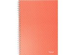 Esselte Wiro Cartone Maniche Colore Breeze A 5 Corallo A Scacchi Taccuino Arancione Arancione Taglia Unica