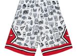 Pantaloncini Mitchell & Ness Chicago Bulls Doodle Swingman Bianco - Xl
