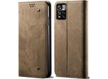 Custodia Redmi Note 11 Pro, Custodia In Pelle A Portafoglio Con Chiusura Magnetica E Supporto Per Xiaomi Redmi Note 11 Pro / Note 11 Pro+ Khaki