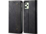 Custodia Realme C35, Custodia A Portafoglio In Pelle Con Chiusura Magnetica E Supporto Per Oppo Realme C35 Nero