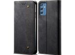 Custodia Galaxy M52 5G, Custodia A Portafoglio In Pelle Con Chiusura Magnetica E Supporto Per Samsung Galaxy M52 5G Nero
