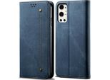 Custodia Oneplus 9 Pro, Custodia A Portafoglio In Pelle Con Chiusura Magnetica E Supporto Per Oneplus 9 Pro Blu