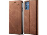 Custodia Galaxy M52 5G, Custodia A Portafoglio In Pelle Con Chiusura Magnetica E Supporto Per Samsung Galaxy M52 5G Marrone