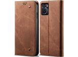 Custodia Realme 9I, Custodia A Portafoglio In Pelle Con Chiusura Magnetica E Supporto Per Oppo Realme 9I Marrone