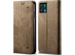 Custodia Realme 9 Pro, Custodia A Portafoglio In Pelle Con Chiusura Magnetica E Supporto Per Oppo Realme 9 Pro Khaki