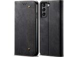 Custodia Galaxy S22 5G, Custodia A Portafoglio In Pelle Con Chiusura Magnetica E Supporto Per Samsung Galaxy S22 5G Nero