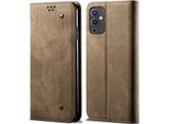 Custodia Oneplus 9, Custodia A Portafoglio In Pelle Con Chiusura Magnetica E Supporto Per Oneplus 9 Khaki
