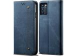Custodia Oppo Reno6 5G, Custodia In Pelle Con Chiusura Magnetica E Supporto Per Oppo Reno6 5G Blu