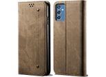 Custodia Galaxy M52 5G, Custodia A Portafoglio In Pelle Con Chiusura Magnetica E Supporto Per Samsung Galaxy M52 5G Khaki
