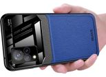 Vivo V21 Custodia, Tpu Antiurto Antiscivolo In Pelle Vetro Len Custodia Protettiva Ibrida Per Vivo V21 Blu