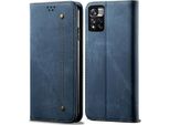 Custodia Redmi Note 11, Custodia A Portafoglio In Pelle Con Chiusura Magnetica E Supporto Per Xiaomi Redmi Note 11 Blu