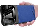 Vivo Y20 Custodia, Tpu Antiurto Antiscivolo In Pelle Vetro Len Custodia Protettiva Ibrida Per Vivo Y20 Blu