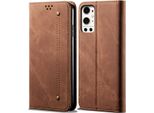 Custodia Oneplus 9 Pro, Custodia A Portafoglio In Pelle Con Chiusura Magnetica E Supporto Per Oneplus 9 Pro Marrone