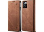 Custodia Redmi Note 11, Custodia A Portafoglio In Pelle Con Chiusura Magnetica E Supporto Per Xiaomi Redmi Note 11 Marrone