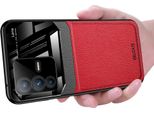 Vivo S12 Pro Custodia, Tpu Antiurto Antiscivolo In Pelle Vetro Len Custodia Protettiva Ibrida Per Vivo S12 Pro Rosso