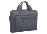 Leonhard Heyden Pelle Cartella Borsa A Tracolla Con Scomparto Per Laptop Den Haag Briefcase 1 Compartment Grau Grigio Scuro