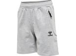 Hummel Hmlmove Grid Cotone Shorts Kids - Grigio Melange - 140