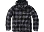 Brandit - Maglione Da Lavoro Teddyfleece Troyer Schwarz - 7XL