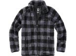 Brandit - Giacca In Pile Teddy Nero / Grigio - S