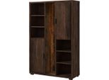 MASSIVMOEBEL24 | Bark #201 Armadio In Legno Di Acacia Laccato / Marrone 118X40X180