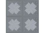 Carta Da Parati In Lana Ornamentale Profhome 378455-GU Leggermente Goffrata Grigio Argento Semilucido 5,33 M2