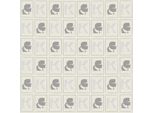 Carta Da Parati Collage Di Lana Profhome 378422-GU Liscia Semilucida Bianco Grigio Argento 5,33 M2