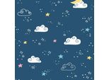Carta Da Parati In Lana Con Ornamento Grafico Profhome 381411-GU Leggermente Goffrata Opaca Blu Bianco Giallo Rosa 5,33 M2