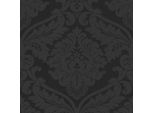 Carta Da Parati In Lana Ornamento Profhome 552631-GU Leggermente Goffrato Nero 5,33 M2