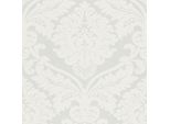 Carta Da Parati In Lana Ornamentale Profhome 554338-GU Leggermente Goffrata Bianco Perla 5,33 M2