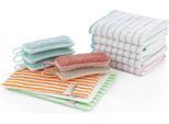 Il Grande Set Di Asciugamani Da Cucina Strofinacci Asciugatura Spugne Per La Pulizia Assorbenti E Resistenti Grazie Alla Viscosa Di Bambù (Ottenuta Da Cellulosa Di Bambù)